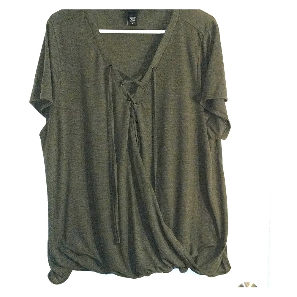 Wrap style shirt by Torrid
